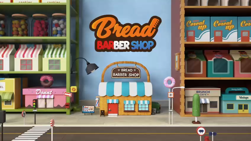 Bread Barbershop 面包理发店【39集 英语 英文字幕 适合0-8岁】-新知365