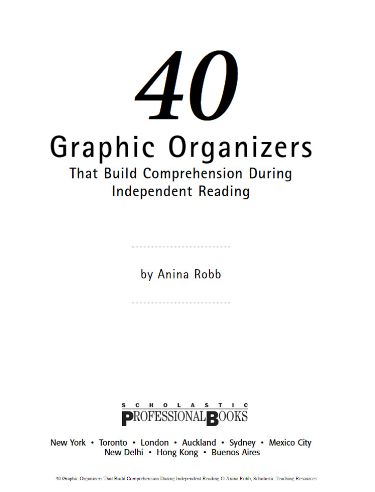 图片[1]-40 Graphic Organizers That Build Comprehension During Independent Reading【PDF】-新知365