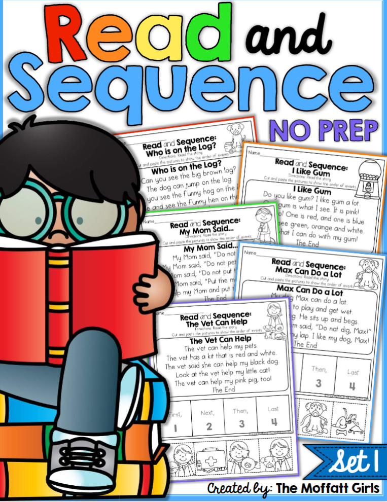 图片[1]-Read and sepuence 阅读理解排序练习册 1-4（高清PDF）-新知365